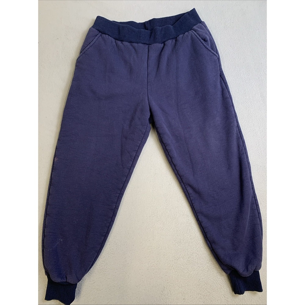YeoKou Sweatpants Men's Size Large Warm Sherpa Lined Thermal‎ Jogger Navy Blue